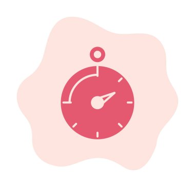 Saat, zamanlayıcı simgesi vektör çizimi 