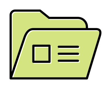 klasör renkli vektör simgesi 