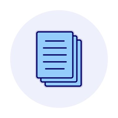 belge simgesi, vektör illüstrasyonu basit tasarım