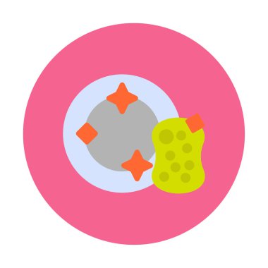 Tabak Süngeri web simgesi, vektör illüstrasyonu