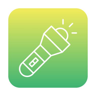 Seyahat fenerinin düz simgesi. Renkli vektör çizimi