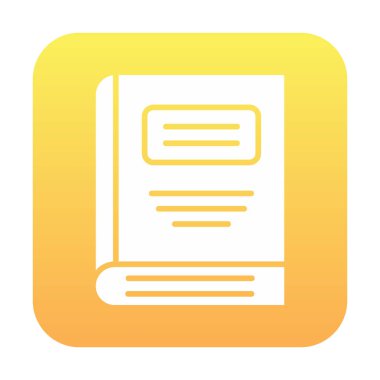 kitap simgesi vektör illüstrasyonu 