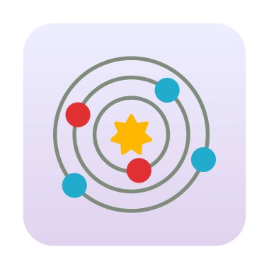 Güneş sistemi. Gezegenler Güneş 'in etrafında döner.