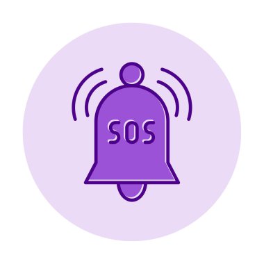 Yani acil durum simgesi vektör illüstrasyonu