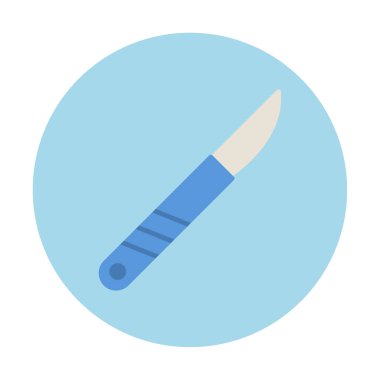 Cerrahi bıçak. Web simgesi basit illüstrasyon 