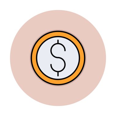 Dolar para simgesi, vektör illüstrasyonu