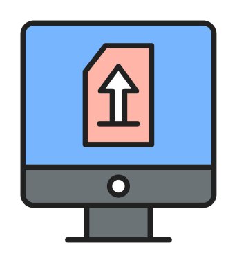 Simgeyi trendy düz tarzda yükle