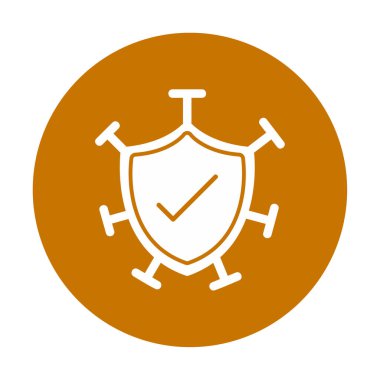 Koruma kalkanı ikonu vektör illüstrasyon tasarımı