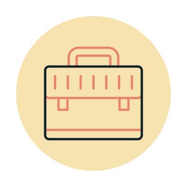 evrak çantası simgesi izole edilmiş web illüstrasyonu