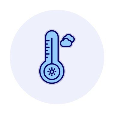 Sıcak Sıcaklık simgesine sahip termometre 