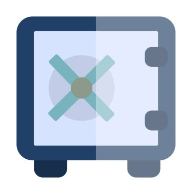 Güvenli kutu simgesinin vektör çizimi