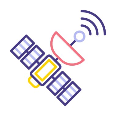 uydu anten simgesi vektör çizimi çizimi