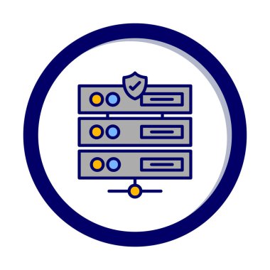 ağ simgesi çizimi. Sunucu                    