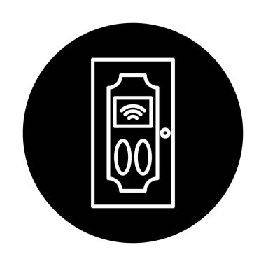 Akıllı Kapı simgesi vektör çizimi