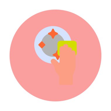 Tabak Yıkama konsept vektör çizimi