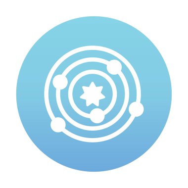 Güneş sistemi. Gezegenler Güneş 'in etrafında döner.