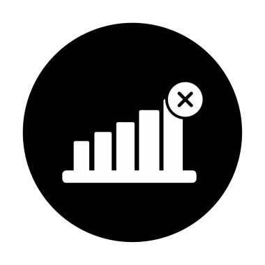 Sinyal ağ simgesi, vektör illüstrasyonu