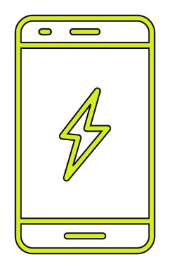 Mobil simge vektör illüstrasyonunu şarj et