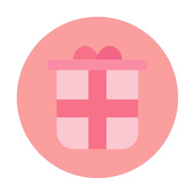 hediye kutusu simgesi, vektör illüstrasyonu  