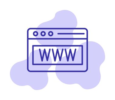 Web tarayıcı simgesi, vektör çizim