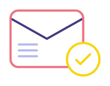 e- posta iletimi simge vektör illüstrasyonu