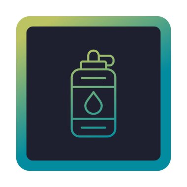 Su şişesinin ağ basit illüstrasyonu