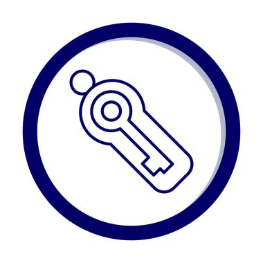 Anahtar sembolü web simgesi, vektör illüstrasyonu