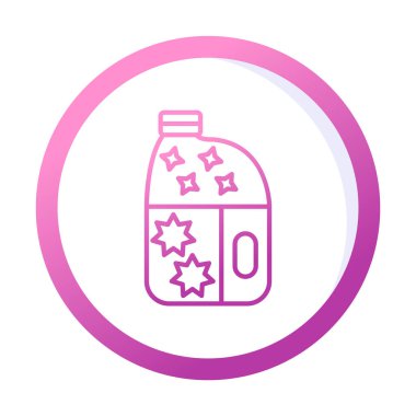 şişe düz simge vektör çizim