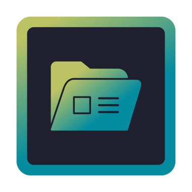 klasör renkli vektör simgesi 