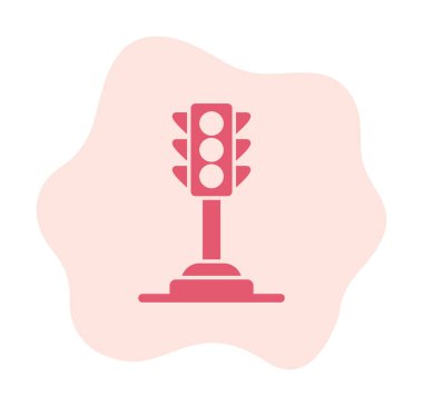 Trafik ışığı web simgesi illüstrasyonu