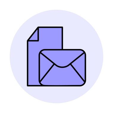 posta simgesi, vektör illüstrasyonu   