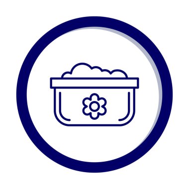 Bulaşık Otu Ağı simgesi, vektör illüstrasyonu 