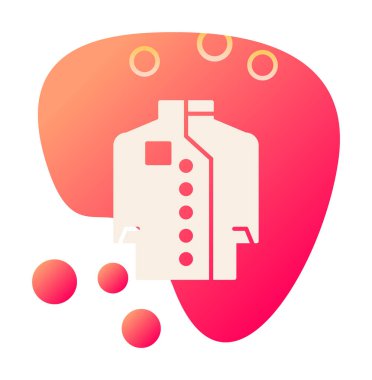 Chef Coat web simgesi, vektör illüstrasyonu