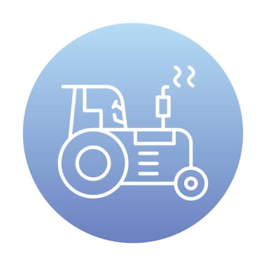 Traktör simgesi web çizimi