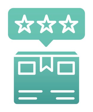 Teslimat kutusu simgesi, vektör illüstrasyonu basit tasarım