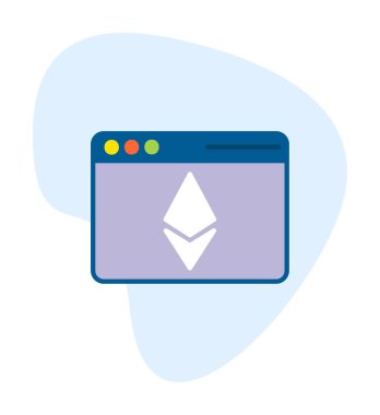 Ethereum Tarayıcı simgesi, vektör biçimi