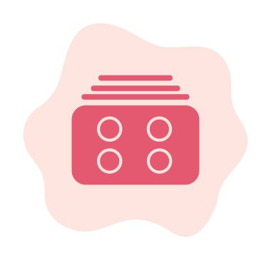 Menü web simgesi, vektör çizim