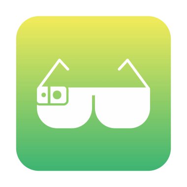 Akıllı Gözlük simgesi vektör çizimi