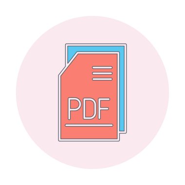 pdf dosya biçimi vektör illüstrasyonuName