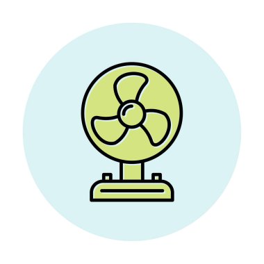 düz basit hayran simgesi resimleme tasarımı