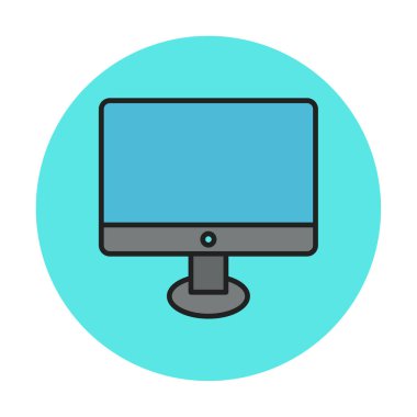 Ekran simgesi vektör illüstrasyonunu izle