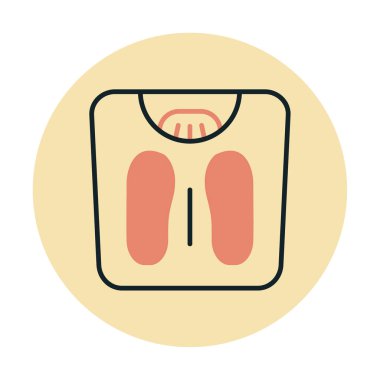 Ağırlık Ölçekleme simge vektör illüstrasyon grafik tasarımı