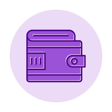 cüzdan vektör simgesi basit illüstrasyon