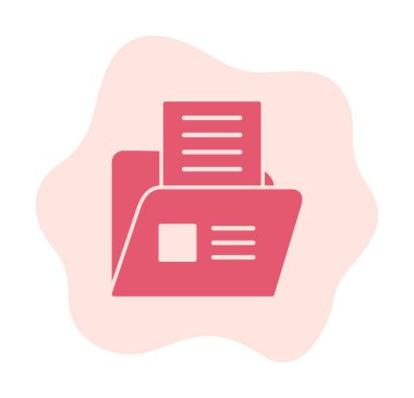 klasör renkli vektör simgesi 