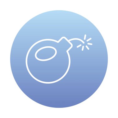 Bomba yassı ikon. vektör renk çizimi