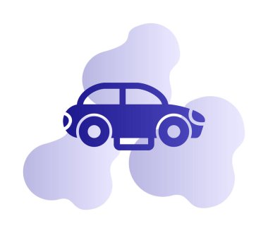 Araba düz simgesi. Vektör çizim 