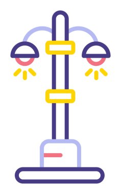 Sokak Işığı renk çizgisi simgesi    