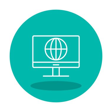 İnternet simgesi vektör illüstrasyonu