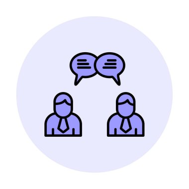 Kullanıcılar iletişim konsepti vektör illüstrasyonunu sohbet