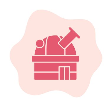 Uzay Gözlemevi simgesinin vektör çizimi                